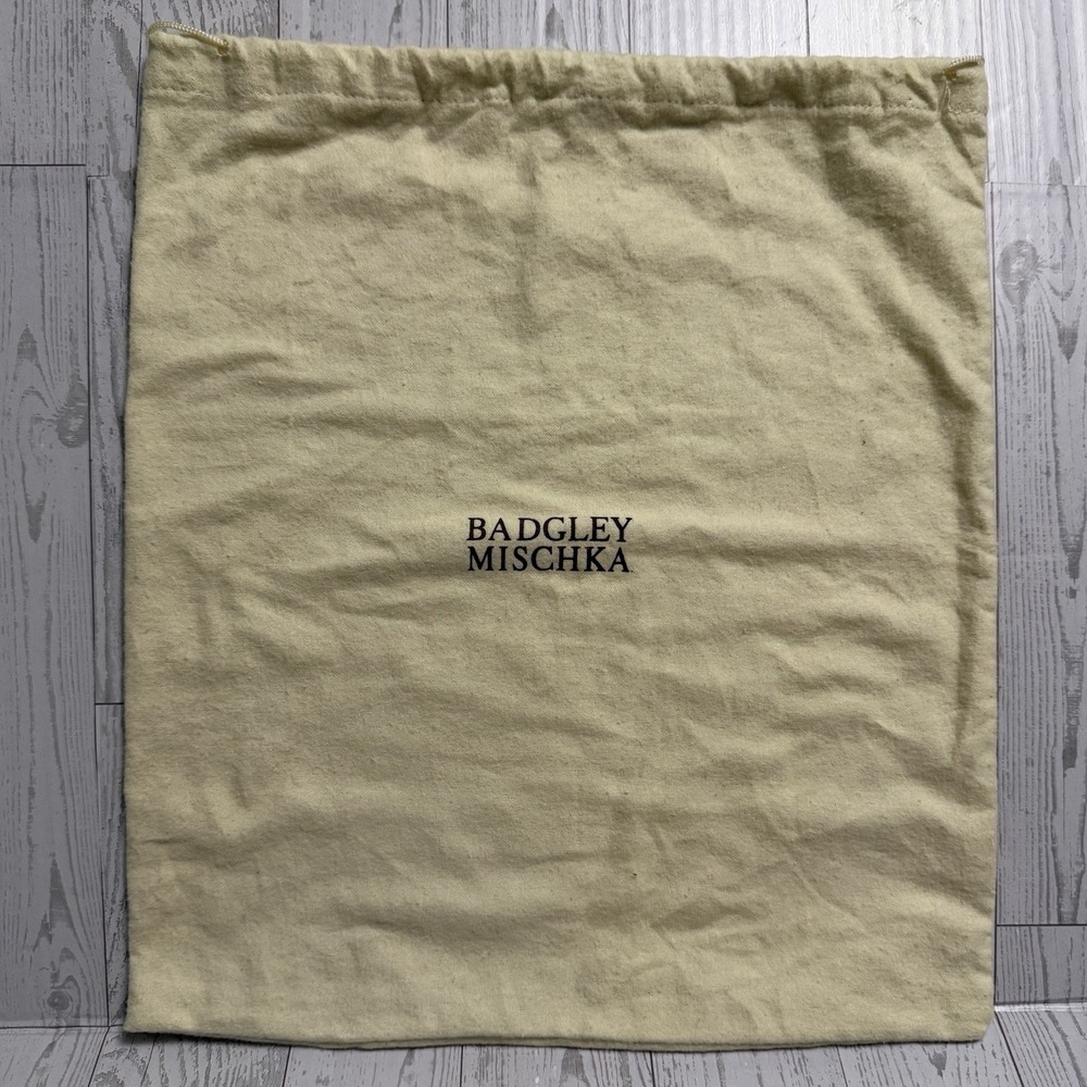 Authentic Badgley Mischka Dust Bag Drawstring‎ Travel Storage 13"x 14.5"